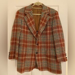 Vintage plaid men’s sport coat jacket blazer
